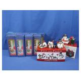 Boxed Welcome Candles, Fitz & Floyd Tumblers &