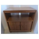 Veneer Cabinet w/Wheels 27Lx16Dx28"H (contents