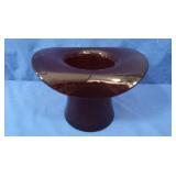 Vintage Hand Blown Ruby Red Glass Top Hat