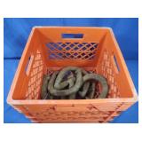 Horseshoes in Milk Crate