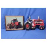 Chalkware Wall Decor Tractor, International
