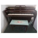 Vintage Musette Upright Piano w/Bench