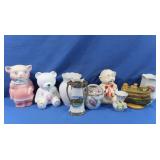 Japan New Orleans Bank, Piggy Banks, Dishes incl