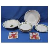 Royal Norfolk Dishes, Stoneware Bowl, China &