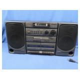 Aiwa Radio & Cassette Player, CD Carry Out w/2