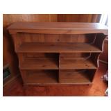 Pine Wood Bookshelf 42.5Lx11Dx36"H