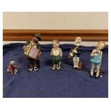5 Gort Bone China Figurines