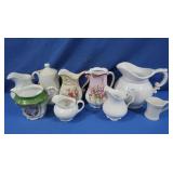 Cream Pitchers-Royal Bavarian, Czech & more