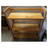 Folding Bookshelf 28x10x36.5"