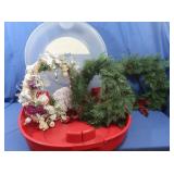 Christmas Decor & Hard Shell Wreath Tote