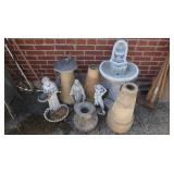 Bird Bath Bases, Religious Figures