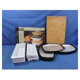 3-tier Oven Rack, Nordicware Serving Plates &