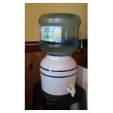 Water Dispenser, Metal Bar Stool 26", 3 Water