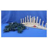 Vintage Plastic Christmas Candles & String Lights