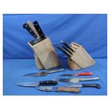 2 Knife Blocks w/Knives