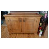 Anitque Wooden Dry Sink 47Lx25Wx32"H