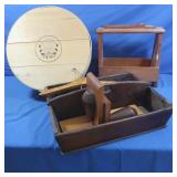 Mixed Wooden Lot-Magazine Rack/Tool Caddy