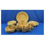 Bright Yellow Oneida Dishes-service for 4