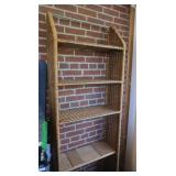 Wicker & Metal Shelf 72x25x11"