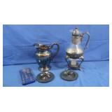 Coffee Carafe w/Footed Warmer,  Candle Holders,