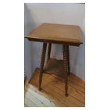 Vintage Wooden Plant Stand/End Table 16x16x28"