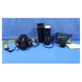 Nikon Camera & 2 Zoom Lenses
