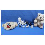 Husky Stuffed Animals, Scottie Figurines