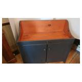 Antique Solid Wood Dry Sink 40x19x39"H