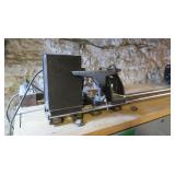 Wood Lathe mounte to Wood Base 61x22"