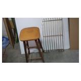 Metal Gate & Stool