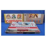 Board Games-Stratego, Careers, Monopoly, Risk