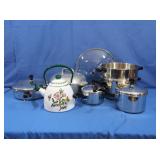 Stainless Pots & Pans-Farberware, Wagner Ware &