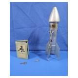 Antique Lempco Metal Rocket & Baby Book