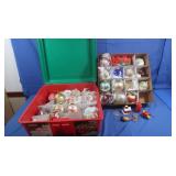 Christmas Decorations in storage box