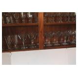 Glassware-contents of shelf
