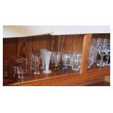 Glassware-contents of shelf