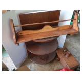 Shelves-largest pc 22x13x32"H, partial Wooden