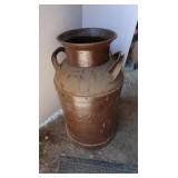 Painted Vintage Milk Can(dent on bottom side)