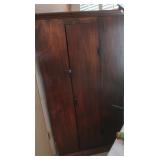 Handmade Primitive Corner Cabinet