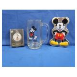 Mickey Mouse Mug, Stopwatch, Tin