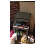 Outdoor Wooden Storage Cabinet, Ice Melter,