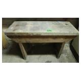 Vintage Wooden Bench 28x12x18"