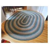 Braided Area Rug-multi colored 86x108"