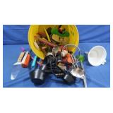 Mixed Lot Kitchen Tools-Measuring Cups, Utensils