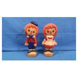 Raggedy Ann & Andy Resin Statues