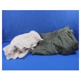 Green Suede Throw, Knit Throw Blanket