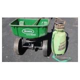 Lawn Spreader, Pump Sprayer