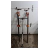 2 Bar Clamps 43", Magnetic Broom