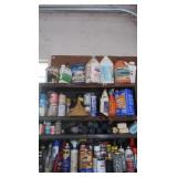 5 Shelf Lot-Grease, Cleaners, Bolts & more