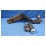 Hitch w/3 Balls 2-1 7/8", 2"